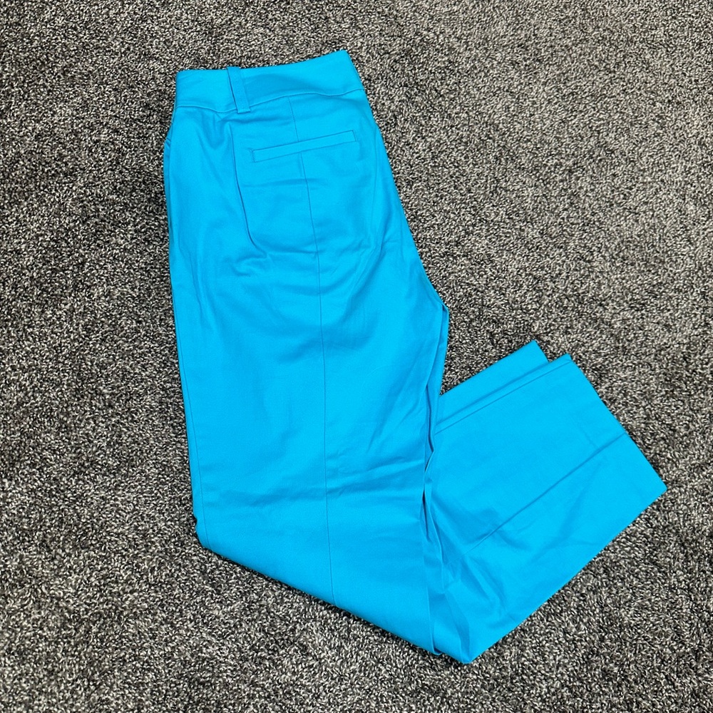 Ann Taylor Turquoise Carnegie Crop Pants